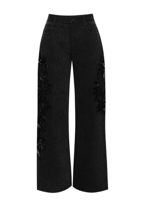 diotima Stulla floral-lace jeans - Black