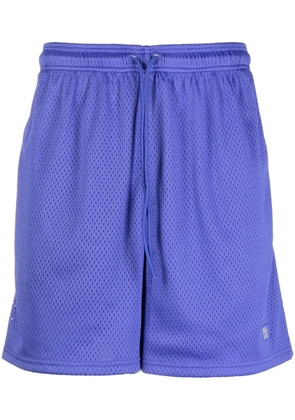 Advisory Board Crystals logo-patch knee-length shorts - Purple