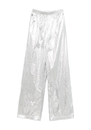 MEDEEA metallic-effect trousers - SILVER
