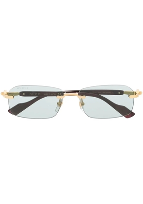 Gucci Eyewear GG1221S rectangle-frame sunglasses - Gold