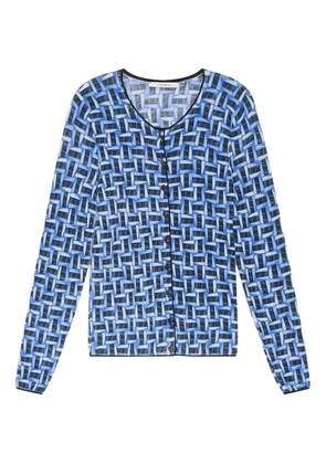 MALIPARMI geometric-print sweatshirt - Blue