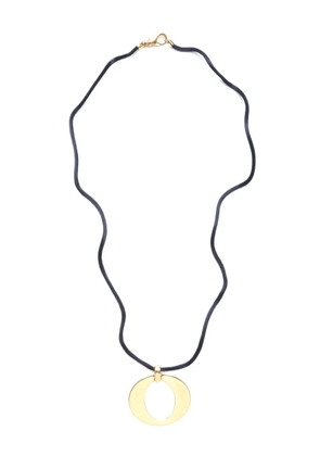 Christian Dior Pre-Owned circular pendant necklace - Gold