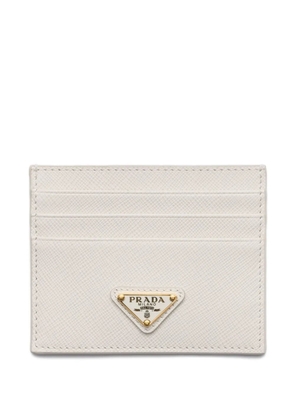 Prada Saffiano leather cardholder - White