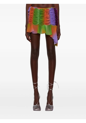 ESTER MANAS ruched mini skirt - Green