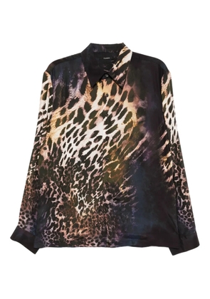 Taakk all-over graphic print shirt - Black