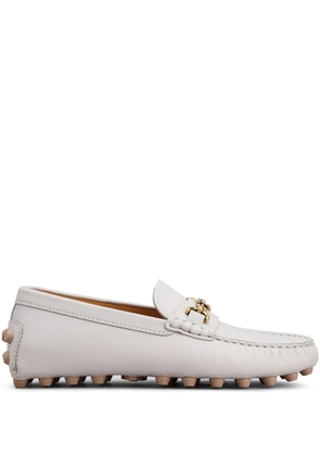 Tod's leather loafers - White