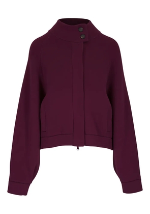 Brunello Cucinelli high-neck balloon-sleeve jacket - Red