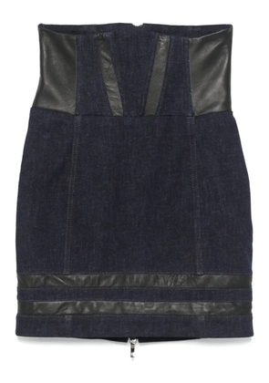 MITILIANE COUTURE high-waist mini skirt - Blue