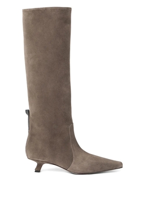 Brunello Cucinelli 35mm suede boots - Brown