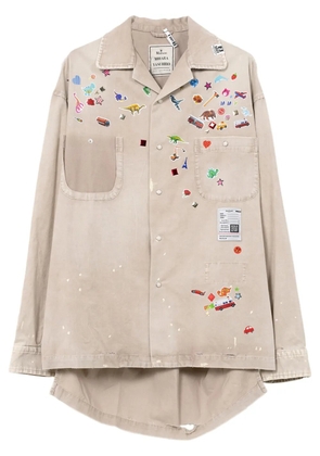 Maison MIHARA YASUHIRO patch-detail shirt - Neutrals