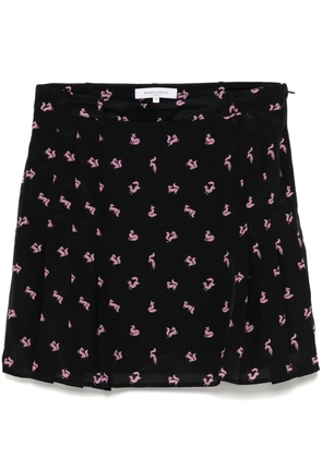 Maison Kitsuné pleated mini skirt - Black