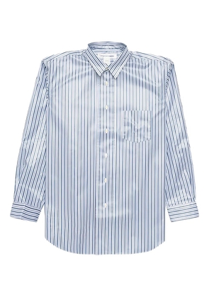 Comme Des Garçons Shirt stripe cotton shirt - Blue