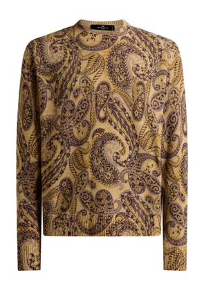 ETRO paisley-print wool sweater - Neutrals