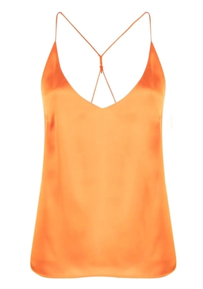 Blanca Vita spaghetti-strap satin camisole - Orange