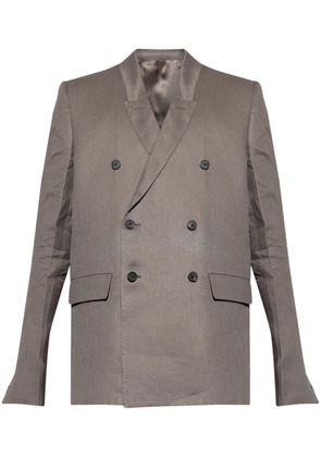 Rick Owens double-breasted linen blazer - Grey