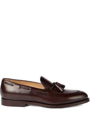 Brunello Cucinelli tassel-detail leather loafers - Brown