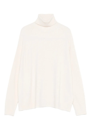 SOLOTRE roll-neck sweater - White