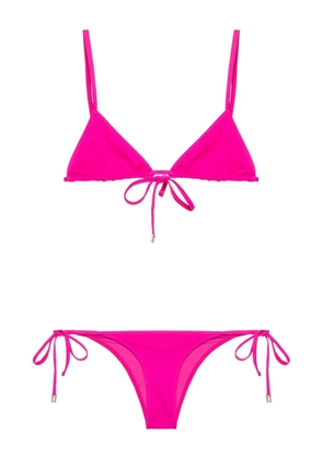 The Attico tie-fastening bikini - Pink
