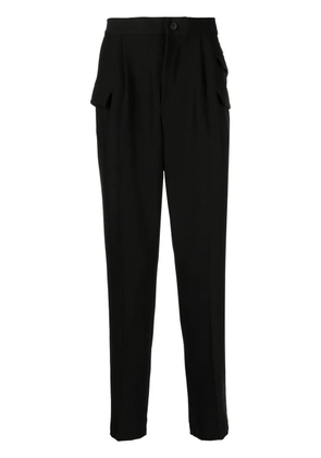 Hevo tapered flap-pocket trousers - Black