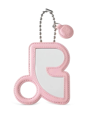 Rest&Recreation mirror leather carholder keyring - Pink