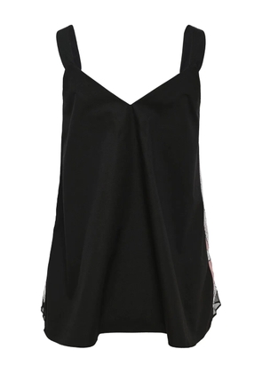 Biyan lace-embroidered cotton tank top - Pink