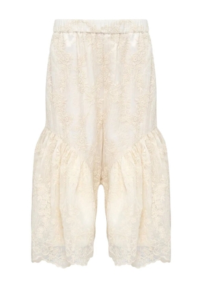 Renli Su knitted trousers - Neutrals