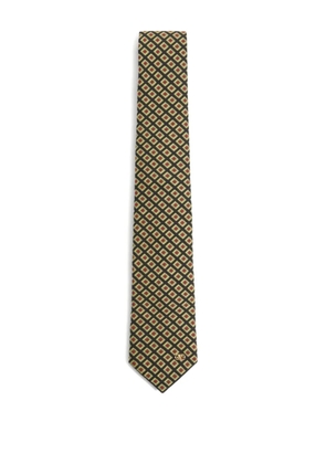Valentino Garavani chamber pattern jacquard Vlogo-plaque tie - Black