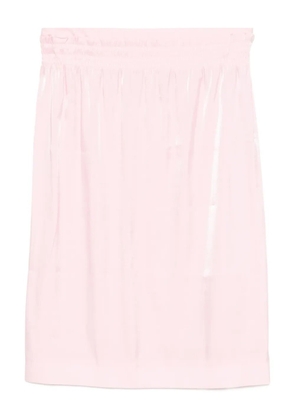 SHUSHU/TONG shirred-waist skirt - Pink
