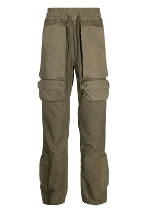 Readymade logo-embroidered cargo track pants - Green