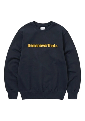 This Is Never That logo-print crew-neck sweatshirt - Blue