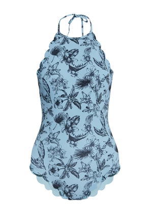 Marysia floral-print swimsuit - Blue