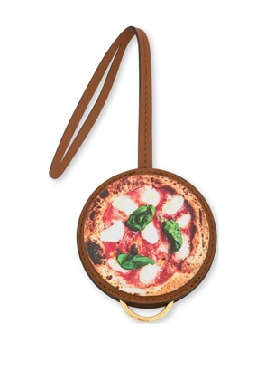 Moschino printed keyring - Brown