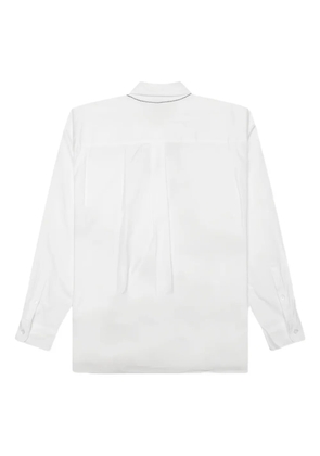 Neighborhood necklace-detail shirt - White