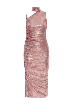 Versace Jeans Couture sequinned high-neck dress - Pink