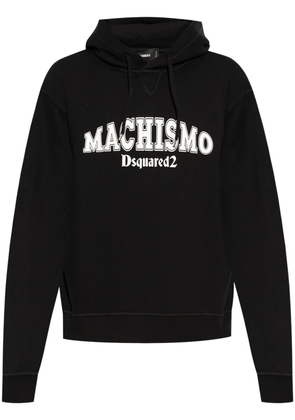 DSQUARED2 logo-print hoodie - Black