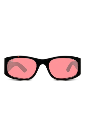 akila square-frame sunglasses - Black
