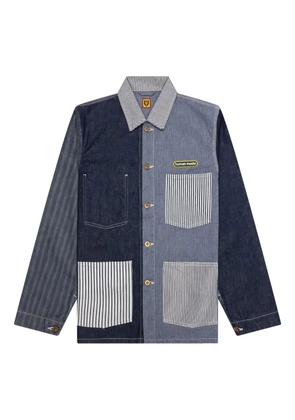 Human Made Crazy Coverall embroidered patchwork shirt jacket - Blue