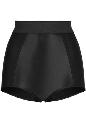 Dolce & Gabbana high-waisted scallop-edge briefs - Black