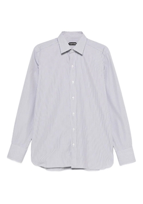TOM FORD striped long-sleeve shirt - Blue