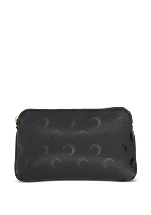 Marine Serre moon-print zip purse - Black