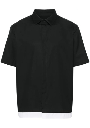 Neil Barrett Loose Double cotton shirt - Black