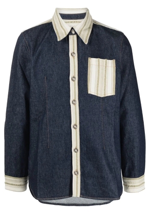 Wales Bonner Miles denim shirt - Blue