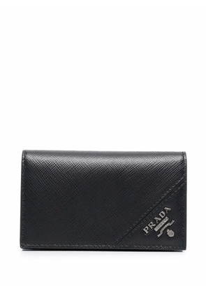 Prada logo plaque cardholder - Black