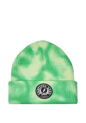 Malbon Golf x Grateful Dead Stealie tie-dye beanie hat - Green