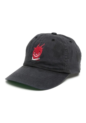 SAINT MXXXXXX embroidery-motif cotton cap - Grey