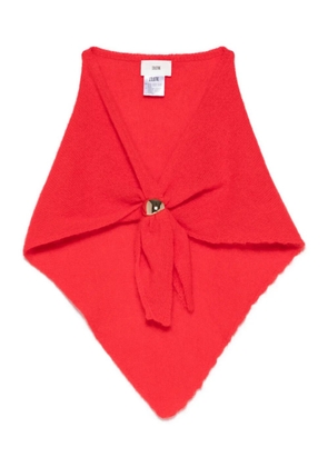 SOLOTRE ring-embellished scarf - Red