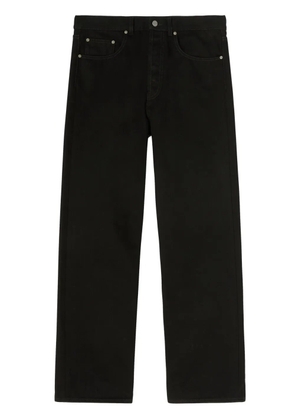 Palm Angels logo-embroidered denim jeans - Black