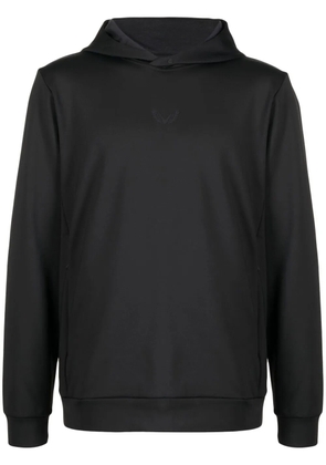 Castore logo-print long-sleeve hoodie - Black