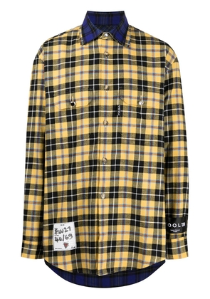 COOL T.M plaid-check print shirt - Yellow