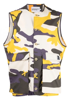 The Power For The People x Levi Kiss Camo cotton gilet - Neutrals
